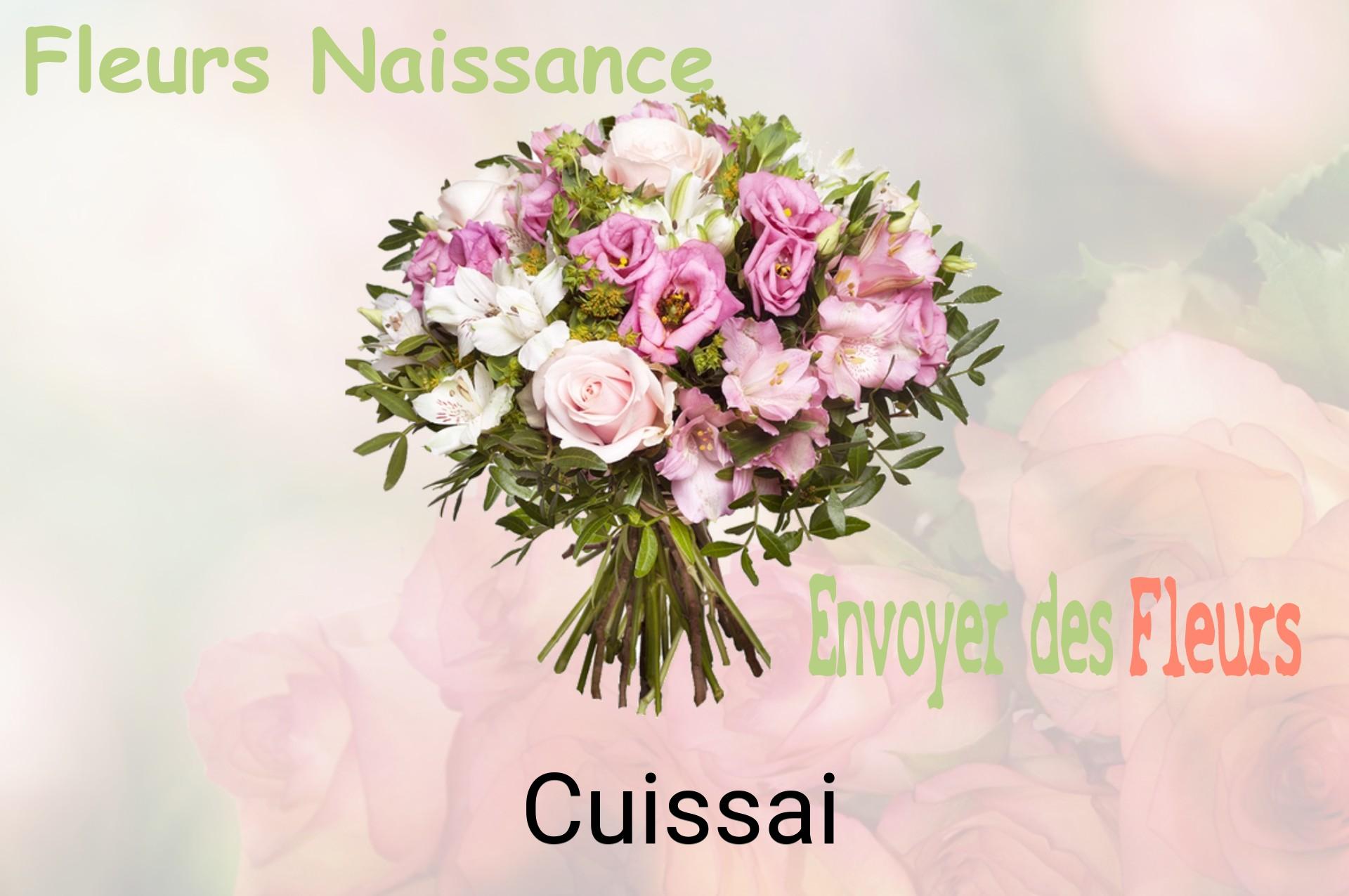 Bouquet de fleurs de naissance livré à Cuissai